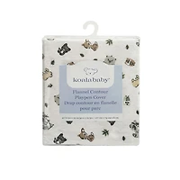 Koala Baby Lot de 1 drap de parc en flanelle Motif forêt