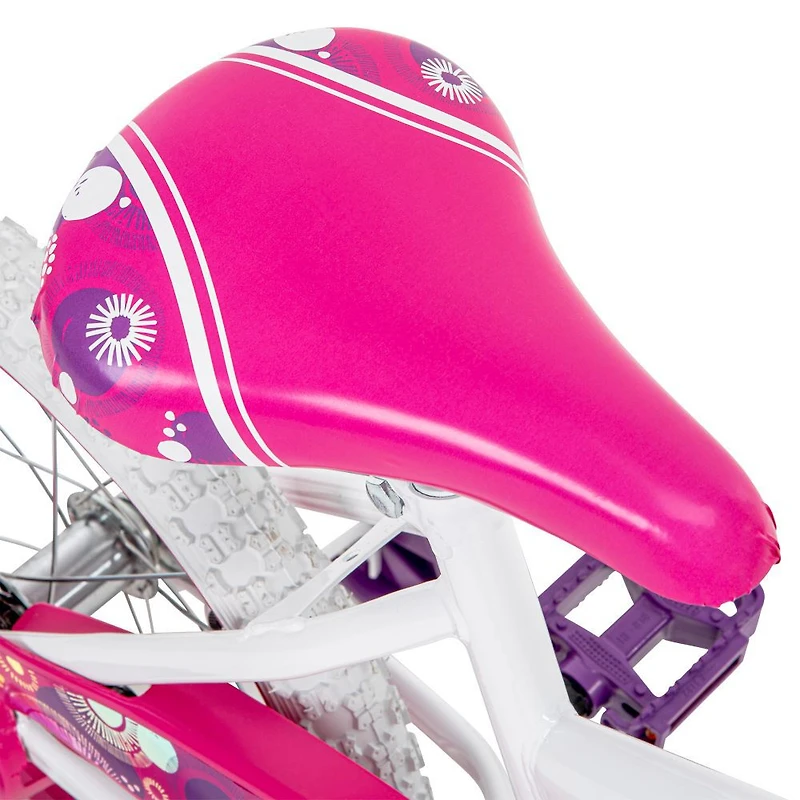 Vélo, 16po Avigo Glitter, blanc et rose