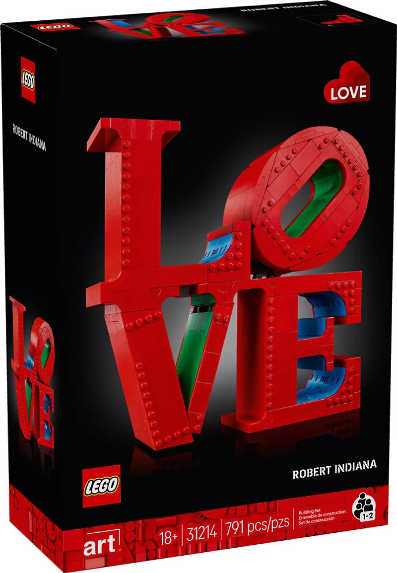 LEGO Art LOVE Building Set for Adults, Gift for Couples and Home Decor Idea 31214