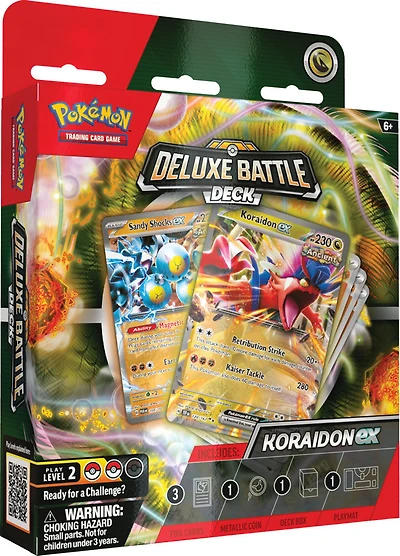 Deck de combat de luxe Miraidon/Koraidon Pokémon - Édition anglaise