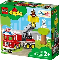 LEGO DUPLO Le camion de pompiers de secours 10969 Jeu de construction (21 pièces)