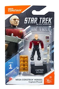 Mega Construx - Héros - Figurine à assembler - Star Trek - Capitaine Picard