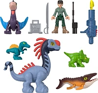 Fisher-Price Imaginext Jurassic World Rebirth Set with 6 Action Figures, Launcher & Accessories
