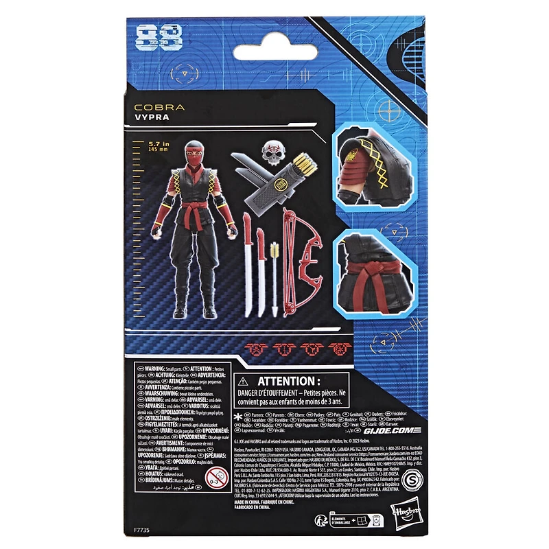 G.I. Joe Classified Series, figurine Python Patrol Vypra 88 de 15 cm - Notre exclusivité