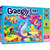 MasterPieces Casse-Tête D'Enfants - Lil Shark Googly Eyes 48 Pièces - Édition anglaise