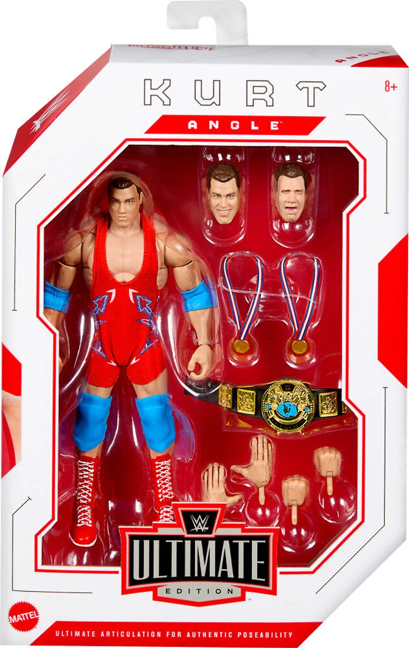 WWE  Ultimate Edition Figurine articulée et acc. Kurt Angle