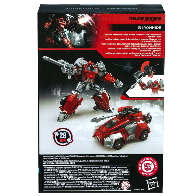 Transformers Generations Studio Series, figurine Gamer Edition Ironhide classe Voyageur, Transformers: War for Cybertron