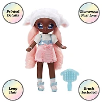 Na Na Na Surprise Teens Fashion Doll - Lila Lamb, 11" Soft Fabric Doll, Sheep Inspired with Pink Hair