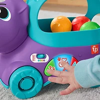 Fisher-Price Toddler Poppin' Triceratops Dinosaur Pull Toy - Multi-Language Version