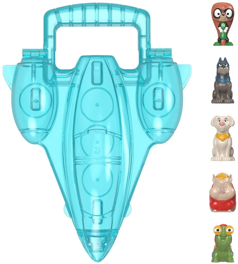 Fisher-Price DC League of Super-Pets Invisible Jet Case with Figures