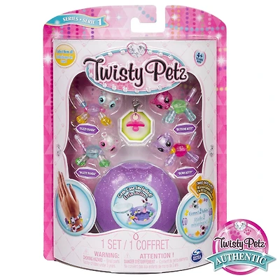 Twisty Petz - Babies 4-Pack Pandas and Kitties Collectible Bracelet Set for Kids