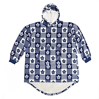 Couverture portable surdimensionnée à capuchon en sherpa des Maple Leafs de Toronto de la LNH taille unique