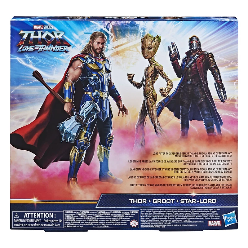 Marvel Avengers Titan Hero Series Thor Groot Star-Lord Toys, 12-Inch-Scale Thor: Love and Thunder Figure