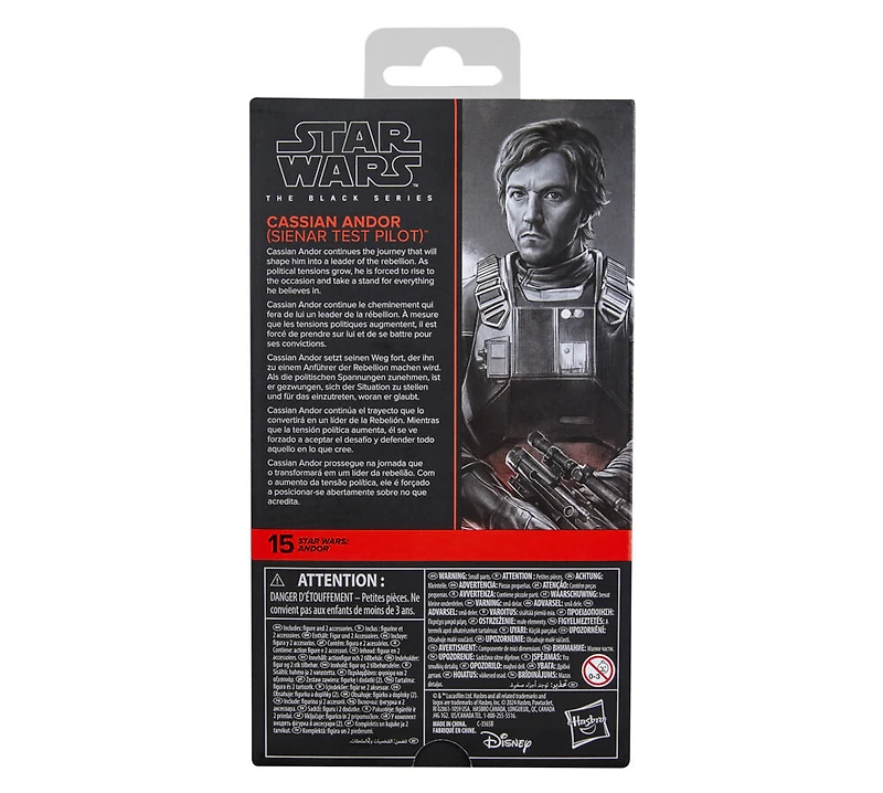 Star Wars The Black Series, Cassian Andor (Sienar Test Pilot), figurine de collection premium de 15 cm, Star Wars: Andor
