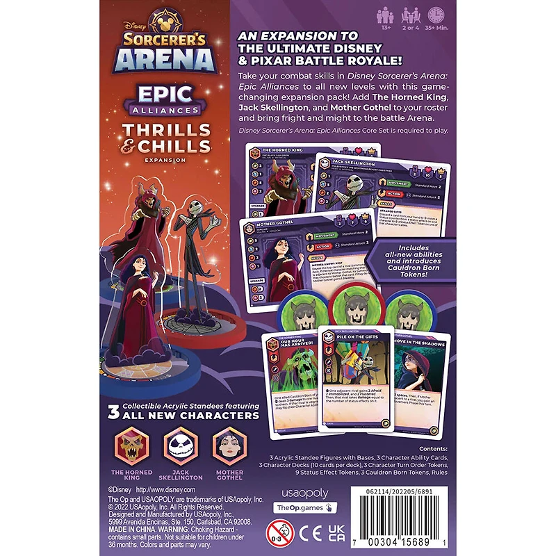 USAopoly Disney Sorcerers Arena: Epic Alliances Thrills and Chills Card Game Expansion - English Edition