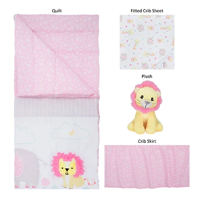 Sammy&Lou Jungle Girl 4 Pc Crib Bedding