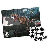Jurassic World, Dominion 100-Piece Jigsaw Puzzle Dinosaur Park Movie Drive-in Theater Artwork in Easy Storage Tower