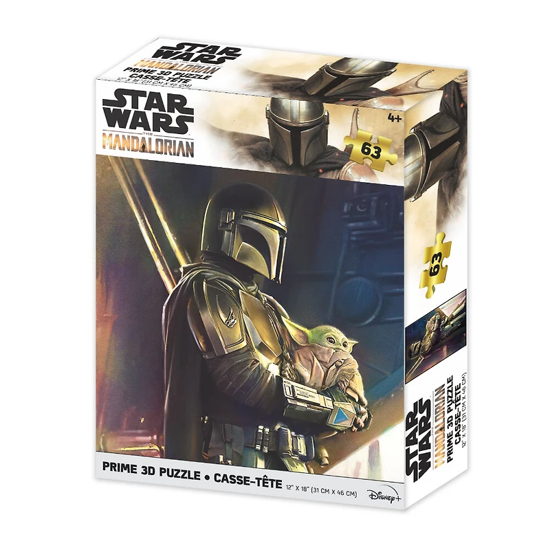 Star Wars: 3D Puzzles - Mandalorian avec Child - 63 pièces