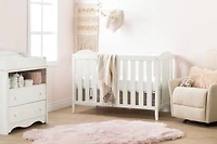 Angel 3 in 1 Convertible Crib Pure White