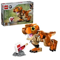 LEGO Jurassic World Little Eatie T Rex Toy - Dinosaur Building Toy - with Movable Jaw, Head and Tail - 76967