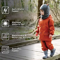 Chapeaux Animaux en Polaire pour Enfants | Renard Gris