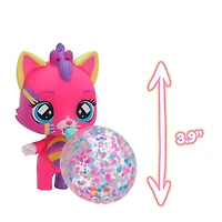 Bubiloons Confetti - Plus de 8 accessoires, personnage surprise qui fait des bulles, pour les filles et les garçons à partir de 5 ans