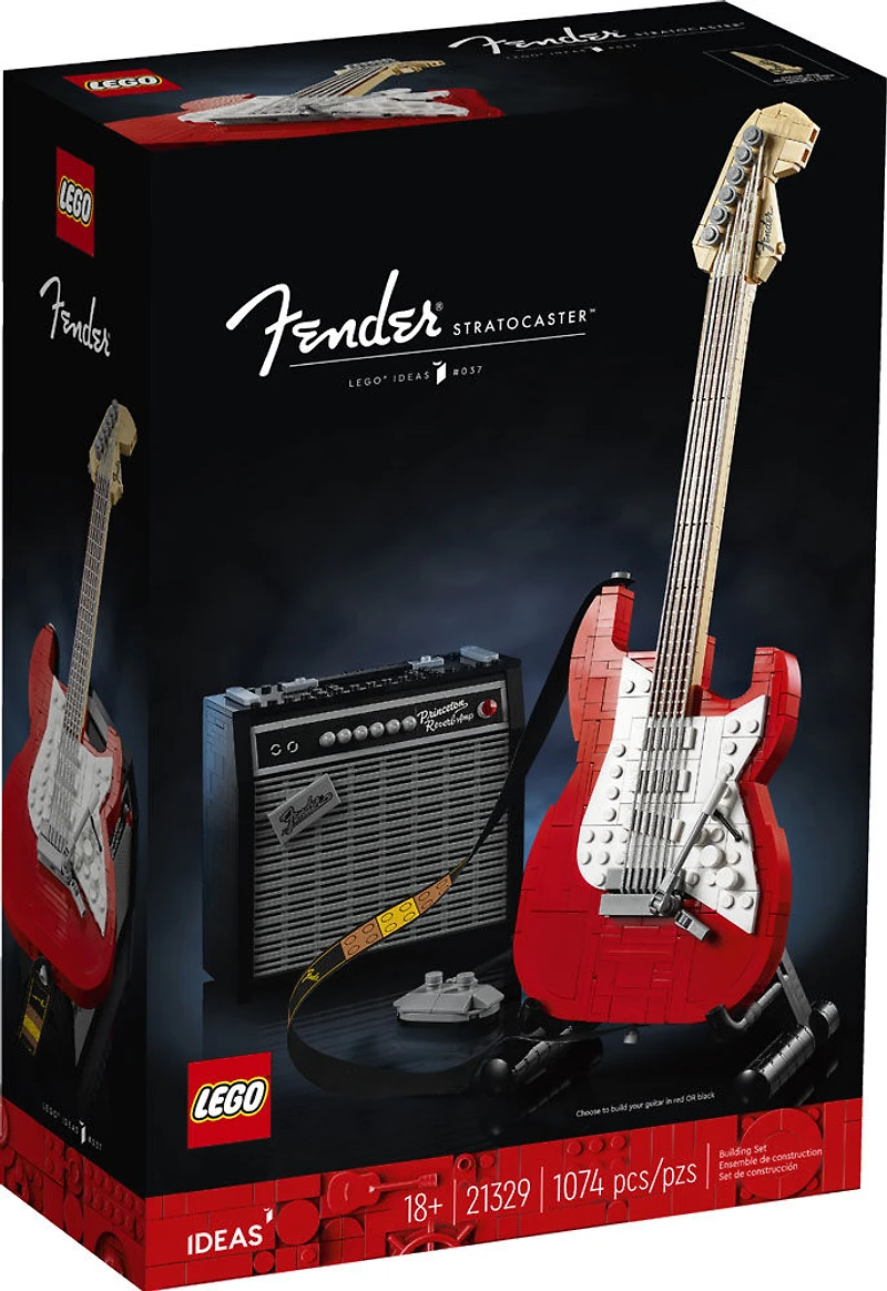 LEGO Ideas Fender Stratocaster 21329 Building Kit; Cool Gift Idea for Guitar Players and Music Lovers (1,079 Pieces)