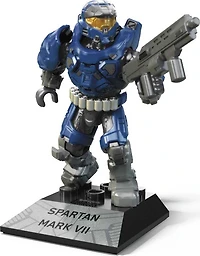 Mega - Halo Heroes - Série 14 - Micro-figurine - Bleu spartiate
