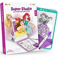 Osmo - Super Studio Disney Princess - Pour apprendre à dessiner et se perfectionner - Pour iPad ou tablette Fire (Une base Osmo, non incluse, est nécessaire pour jouer)