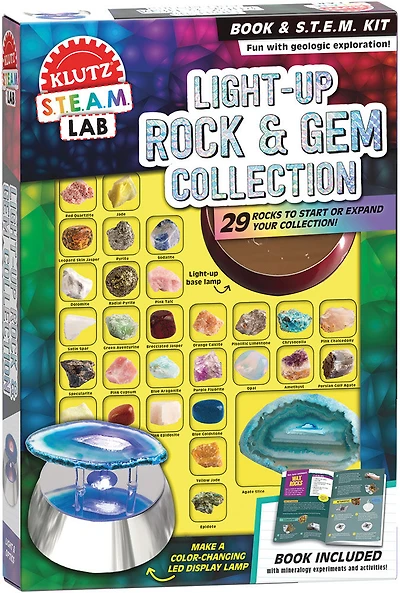 Klutz Maker Lab: Light-Up Rocks and Gem Collection - English Edition