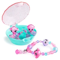 Twisty Petz, Series 3 Babies 4-Pack, Otters and Puppies Collectible Bracelet Set and Case