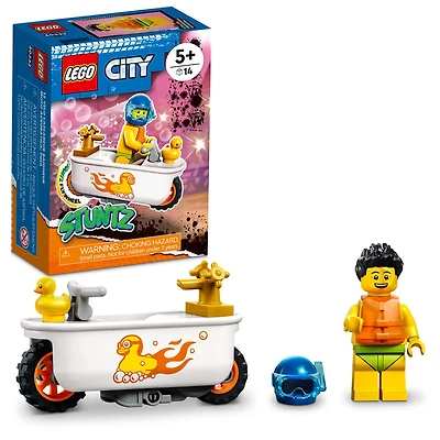 LEGO City Bathtub Stunt Bike 60333 Building Kit (14 Pieces)