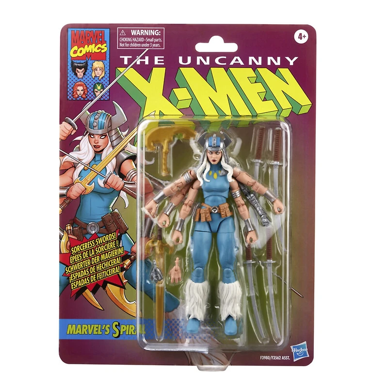 Marvel Legends Series X-Men, figurine articulée Marvel's Spiral classique de 15 cm, 8 accessoires