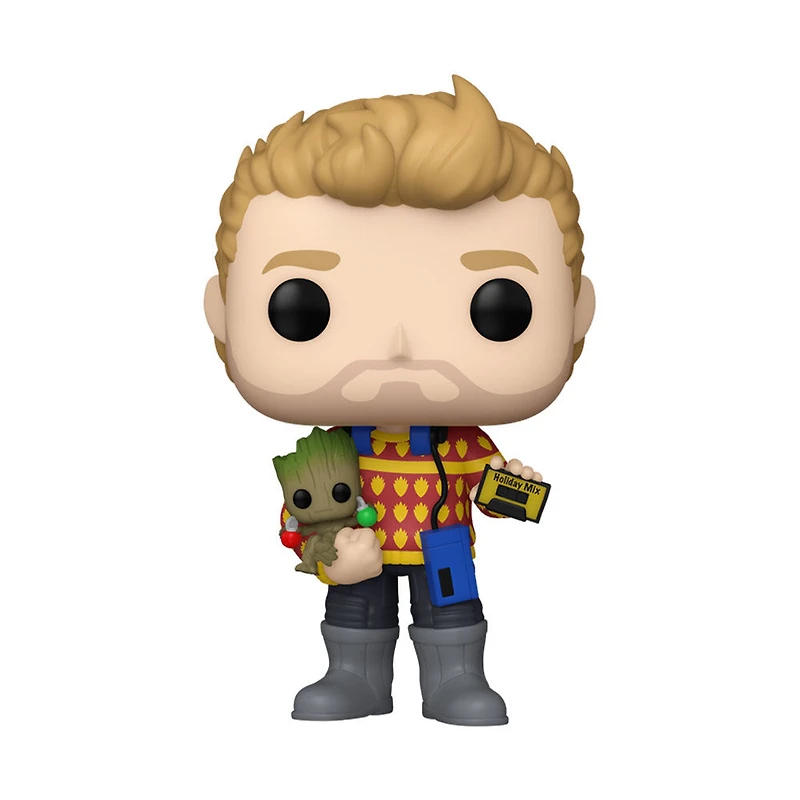 POP Marvel:Holiday-Starlord a/Groot - Notre exclusivité