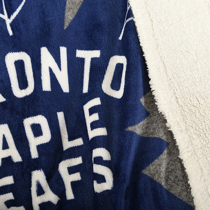 Jeté en sherpa grand Luxe des Maple Leafs de Ottawa de la LNH