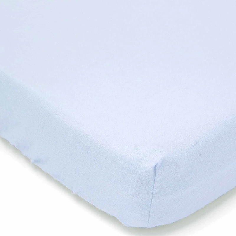 Necessities By Tendertyme Blue Flannel Crib Sheet