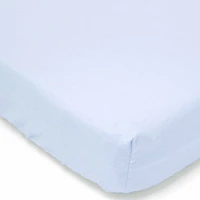 Necessities By Tendertyme Blue Flannel Crib Sheet