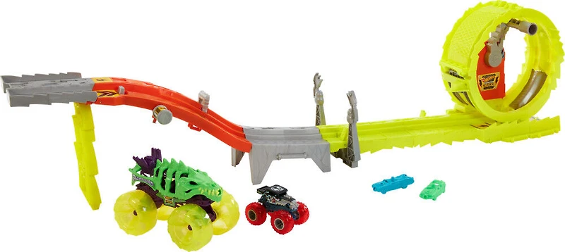 Hot Wheels Monster Trucks-Défi Course Électrifiante-Coffret