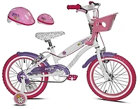 Avigo You and Me avec casque et porte-poupée - Vélo 16 po - Notre exclusivité