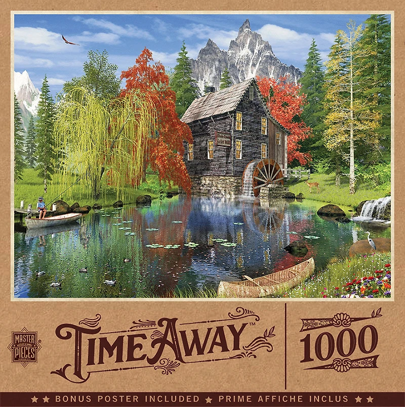 Casse-Tête Time Away 1000 Pièces - "Creekside Mill" - Édition anglaise