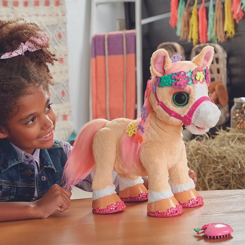 furReal Cannelle mon poney coquet, peluche électronique et interactif de 35,5 cm