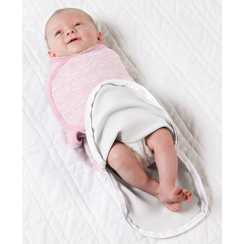 SwaddleMe Luxe Natural Position 2-IN-1 - Sugar Stripes