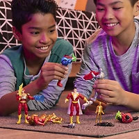 DC Comics, Figurine articulée SHAZAM! de 10 cm avec 3 accessoires mystère