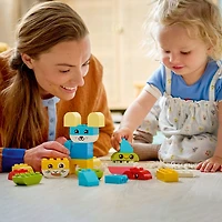 LEGO DUPLO Mon premier Les Animaux de Compagnie Créatifs 3 en 1, Jouet de Construction Créative pour les Tout-petits 10477