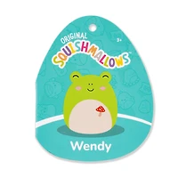 Peluche Squishmallows 7.5" - Wendy la grenouille verte avec broderie champignon