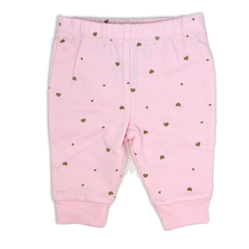 Baby Mode Ensemble haut matelassé et pantalon polaire : Chiot rose