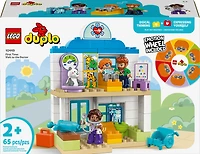 LEGO DUPLO Town First Time Visit with the Doctor Office Building Toy - Playset for Preschool Kids - 10449