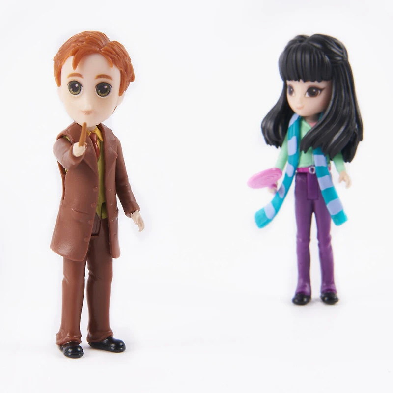 Wizarding World Harry Potter, Magical Minis Cho Chang and George Weasley Figure Set with 2 Doll Accessories