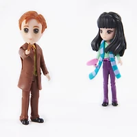 Wizarding World Harry Potter, Magical Minis Cho Chang and George Weasley Figure Set with 2 Doll Accessories