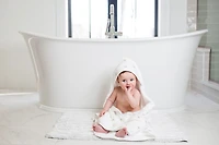 Lulujo - Serviette à capuche - Marguerites